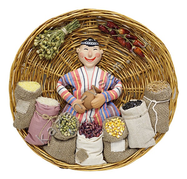Декоративная композиция «Продавец зерна», фото