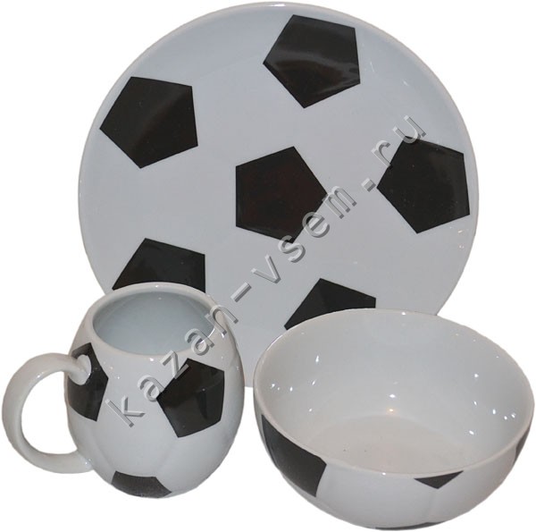 Набор посуды футбольного болельщика, фото
