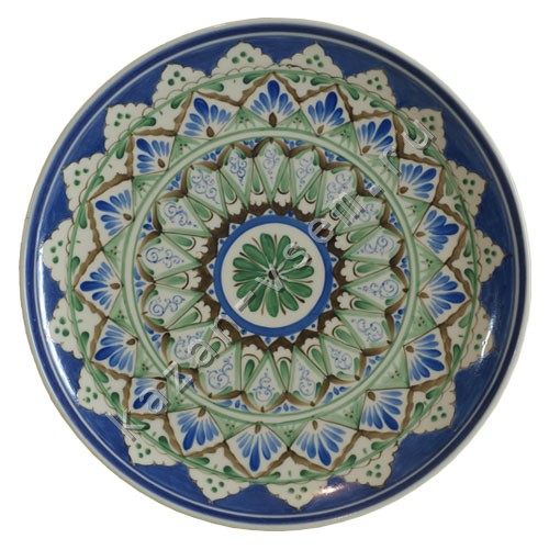 Купить Узбекская фарфоровая тарелка 24 см, цена 1700 : Посуда, Посуда .