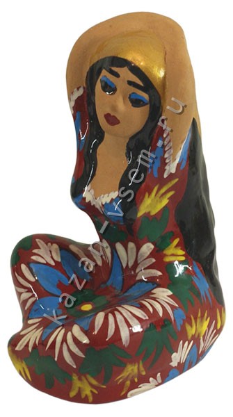 Фигурка из глины: «Узбекская девушка», фото